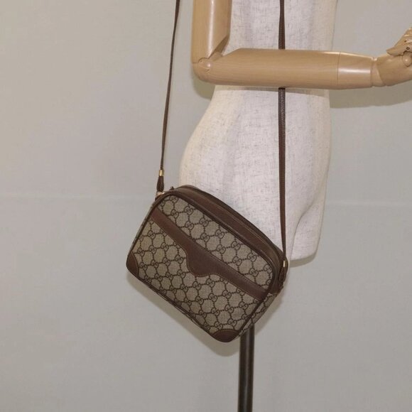 GUCCI GG Supreme Shoulder Bag PVC Beige Gold 007 115 6423 Auth BA3357 - Picture 3 of 16
